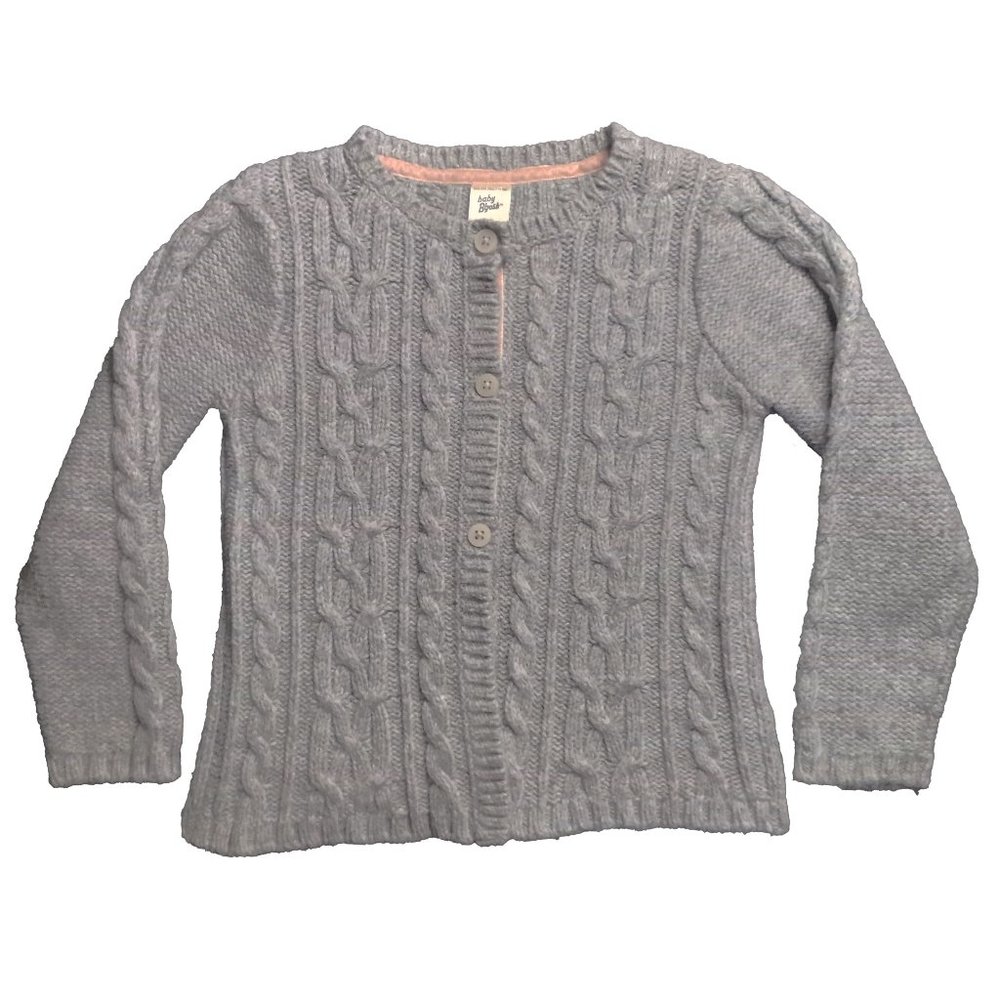 Baby B'gosh Gray Cable Knit Cardigan Sweater Size US 3T